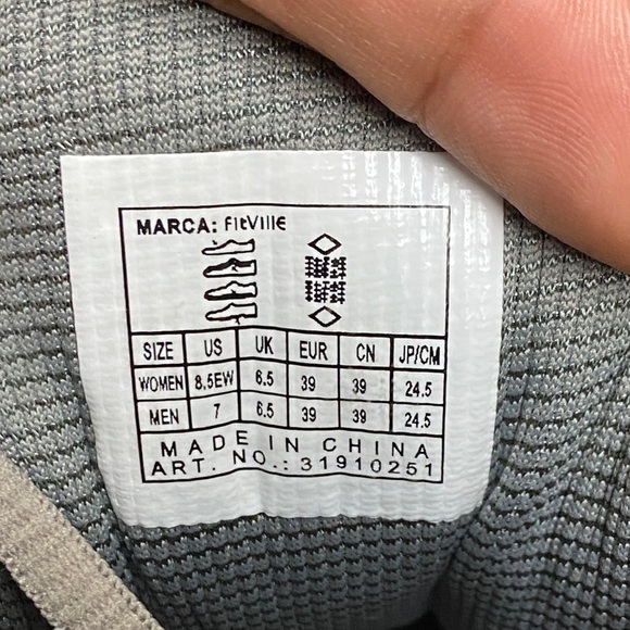 Fitville Rebound Core V1 Walking Sneakers “Sandy Gray Yellow White” Size 8.5EW - Picture 16 of 16